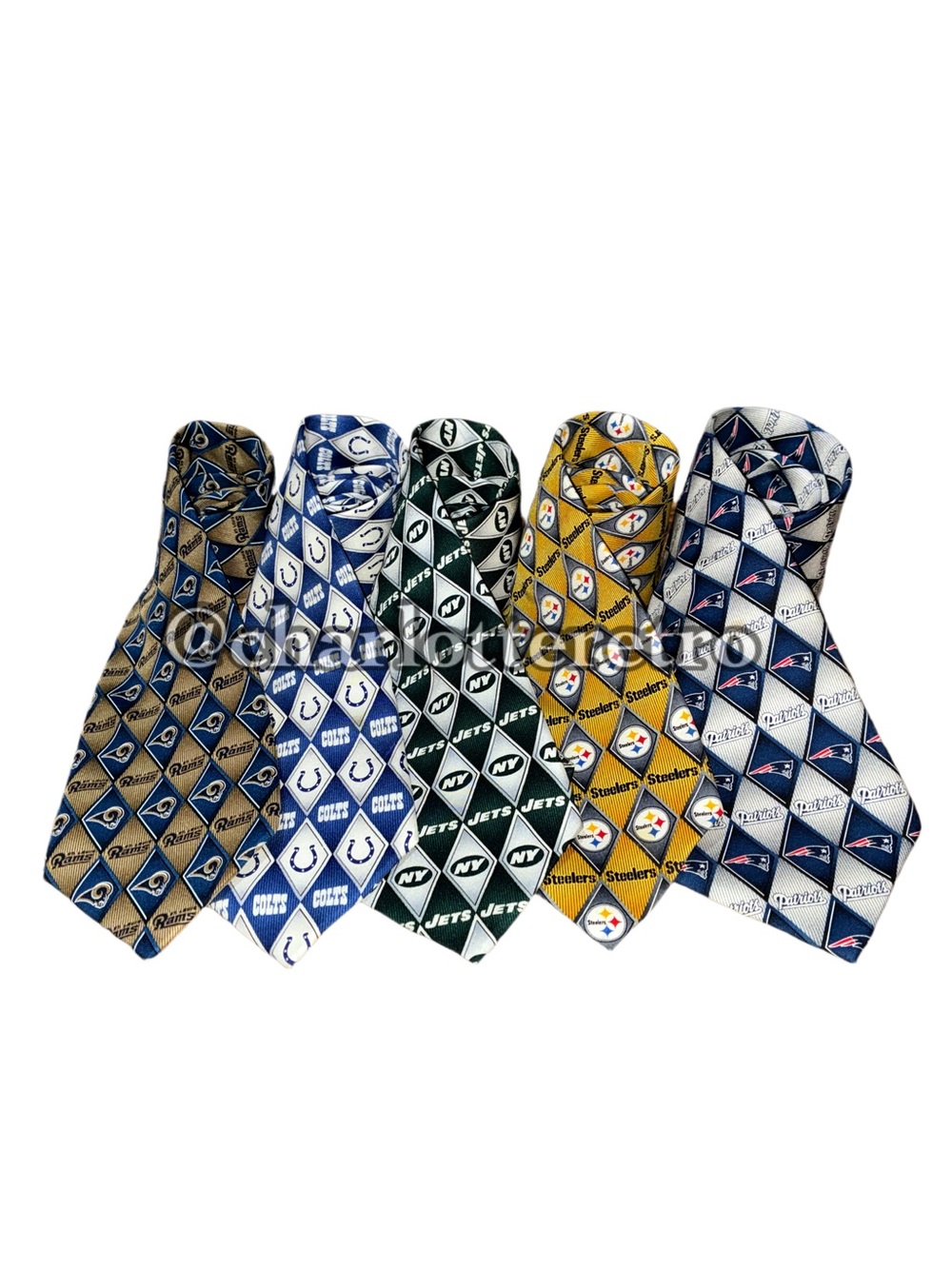 (5) NFL Team Ties • 100% Silk